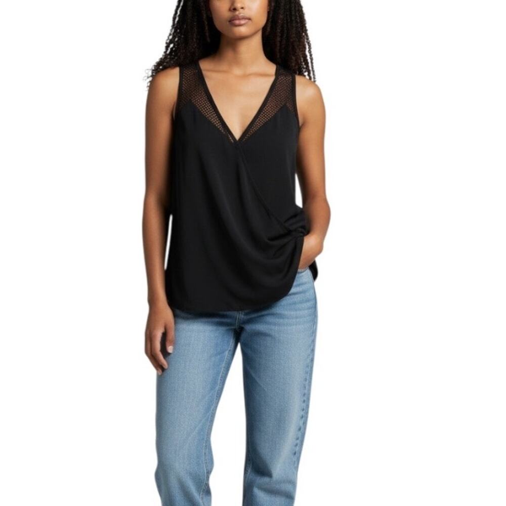 41 Hawthorn Coraline gozo mesh faux wrap sleeveless top NEW size small